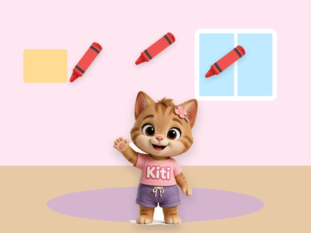 Kiti Shares Her Crayons
